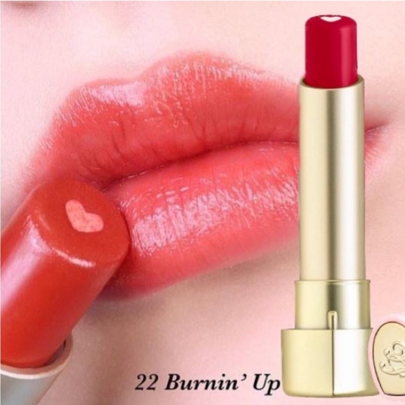 NEW Too Faced Too Femme Heart Core Lipstick Shade: Burnin Up - Picture 2 of 4